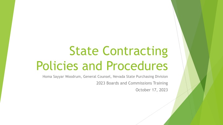 State Contracting Policies and Ethical Considerations