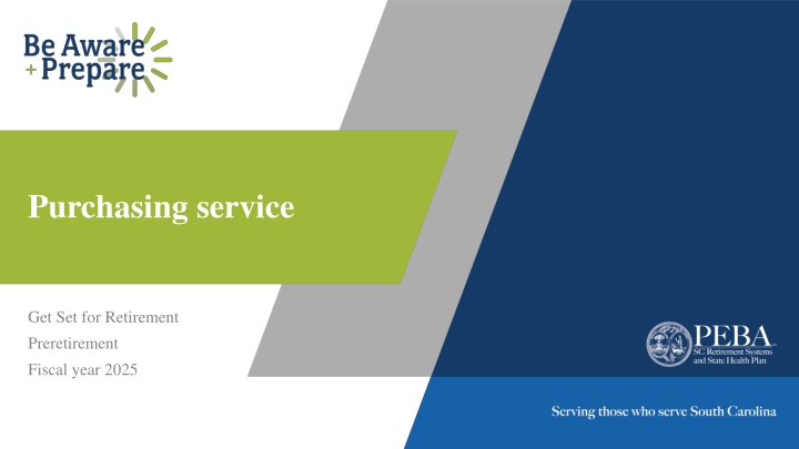 Preparing for Retirement with Service Credit Purchases