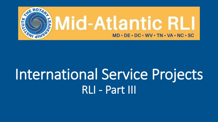 International Service Projects and Rotary's Impact