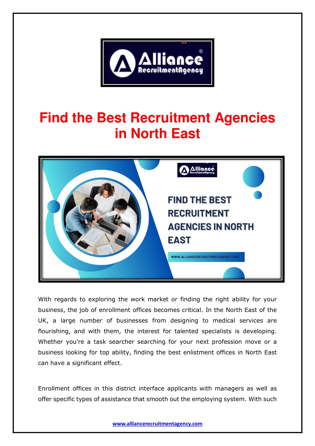 find the best recruitment agencies in north east l.w