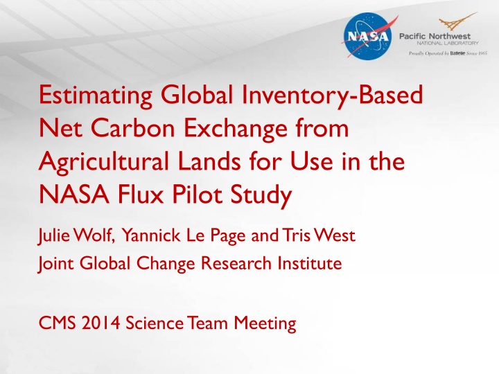 Estimating Global Inventory-Based Net Carbon Exchange from Agricultural Lands