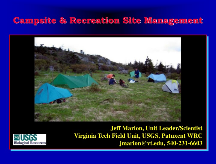 Effective Campsite and Recreation Site Management Strategies
