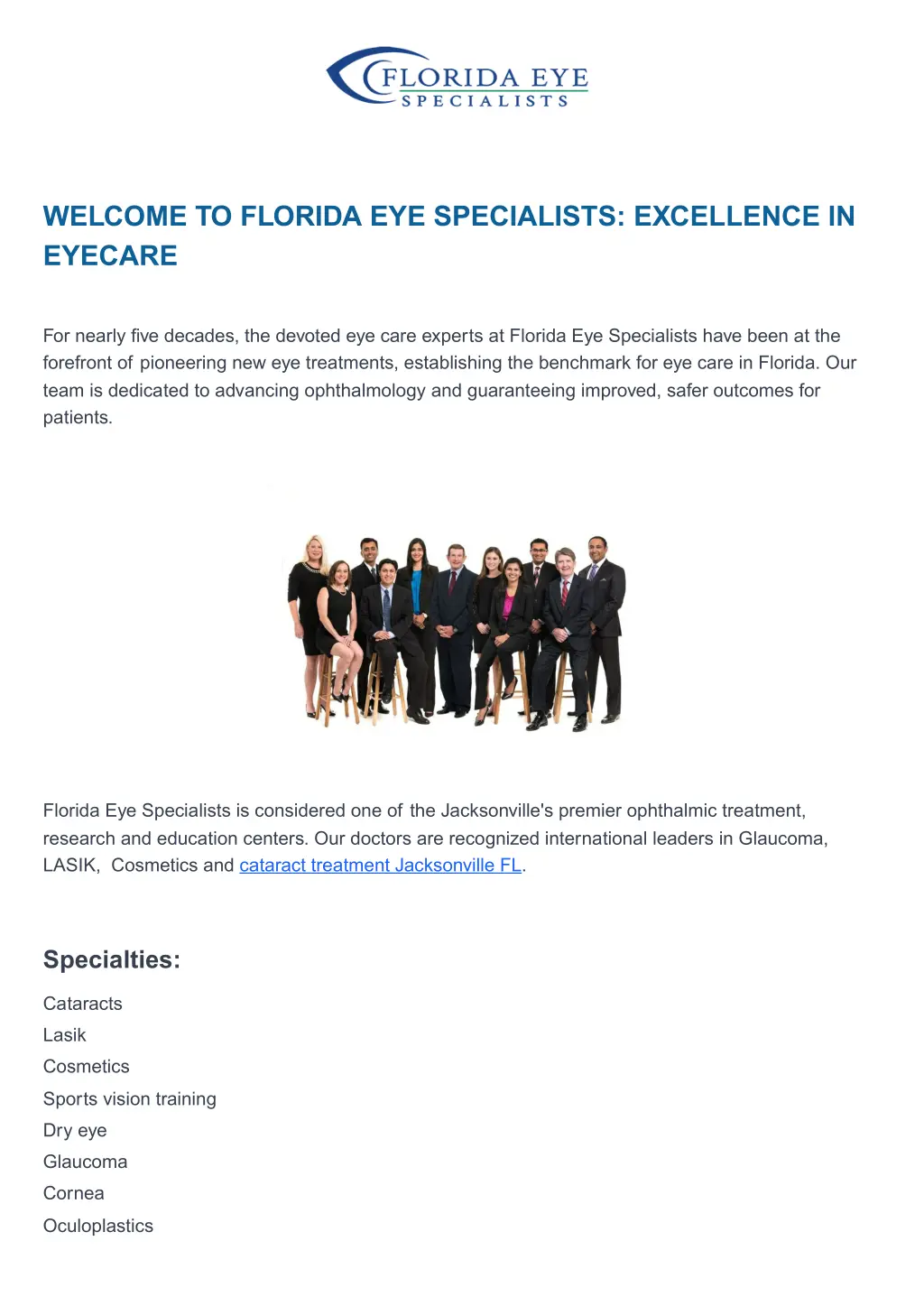 welcome to florida eye specialists excellence n.