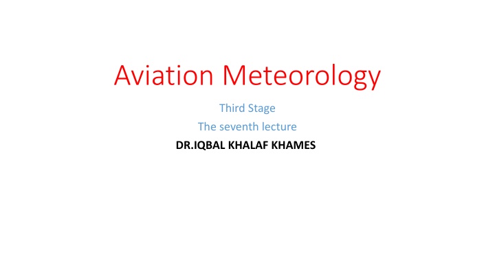 Visibility in Aviation Meteorology