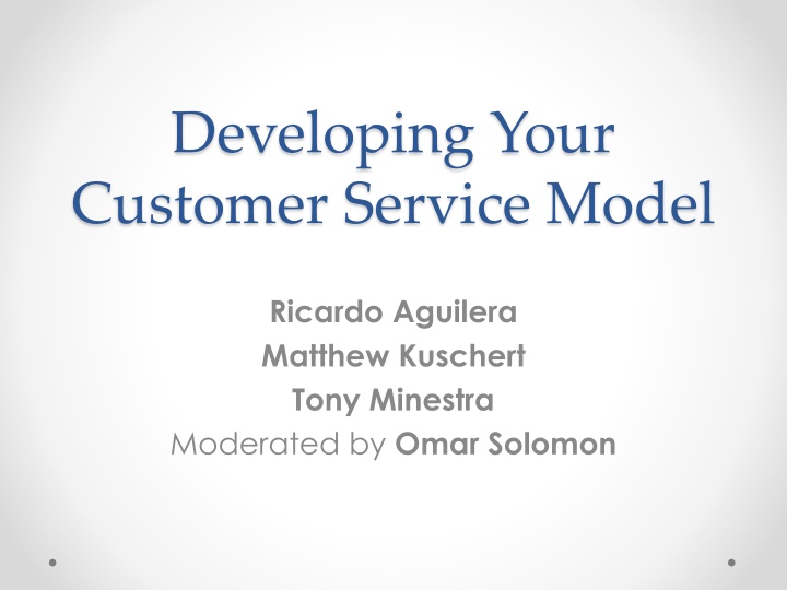 Enhancing Customer Service Models for Success