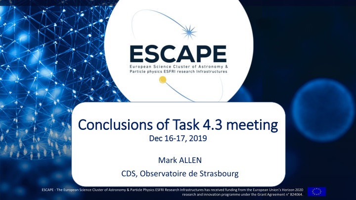 Task 4.3 Meeting Conclusions and Next Steps