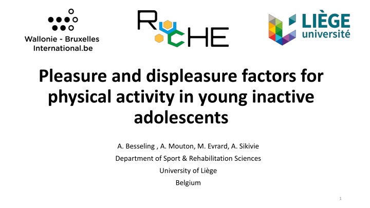 Factors Influencing Pleasure and Displeasure in Inactive Adolescents' Physical Activity