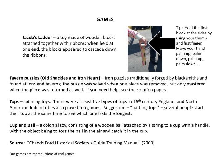 Traditional Games and Toys for Fun and Learning