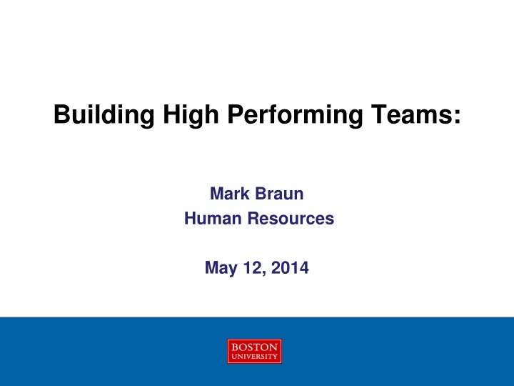 Building High Performing Teams: Strategies for Success