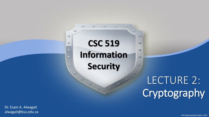 Cryptography Concepts and Encryption Methods Overview
