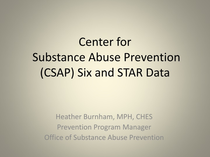 Substance Abuse Prevention Strategies and Approaches Overview