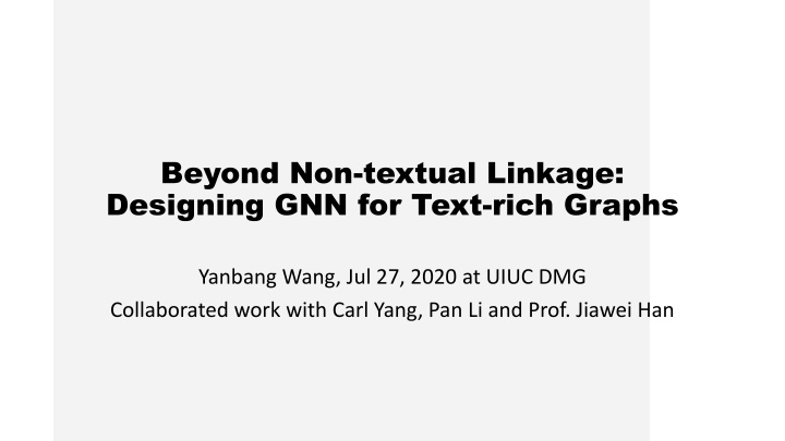 Enhancing Graph Neural Networks for Text-rich Graphs