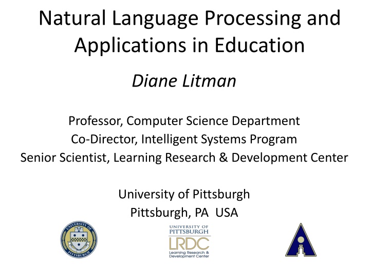 Natural Language Processing in Education: Overview and Applications