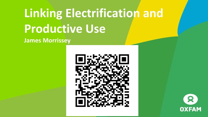 Linking Electrification and Productive Use - Insights and Recommendations