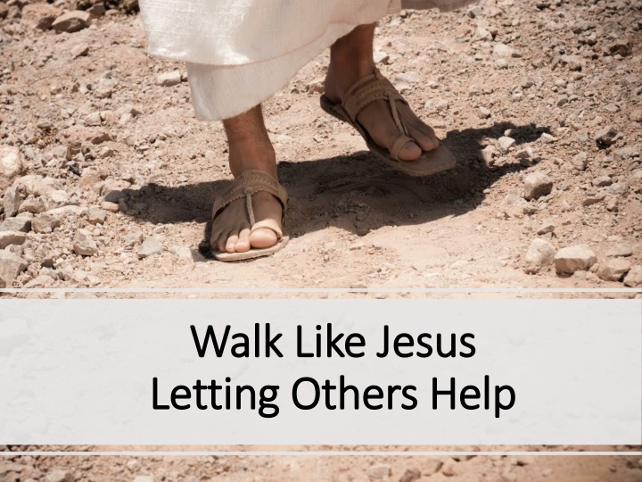 Following Jesus' Example of Serving Others