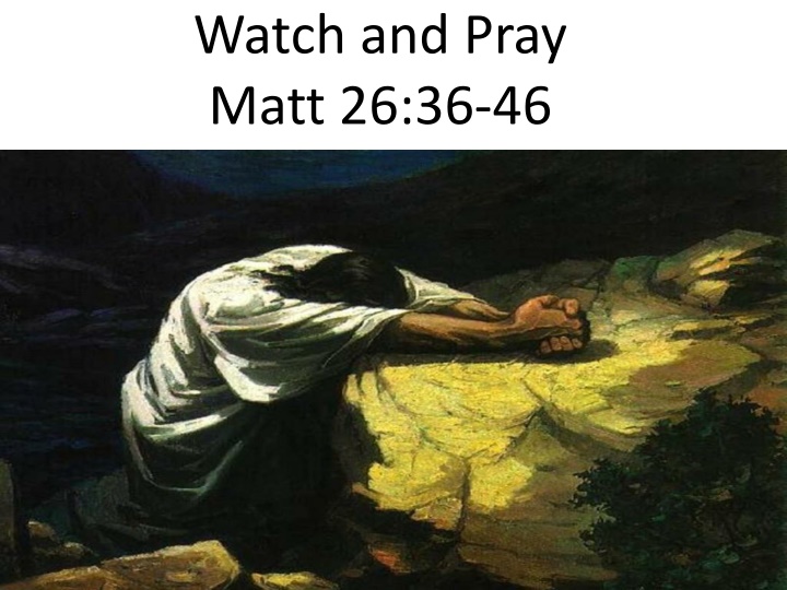 Watch and Pray: Strengthening Our Faith and Seeking God's Grace