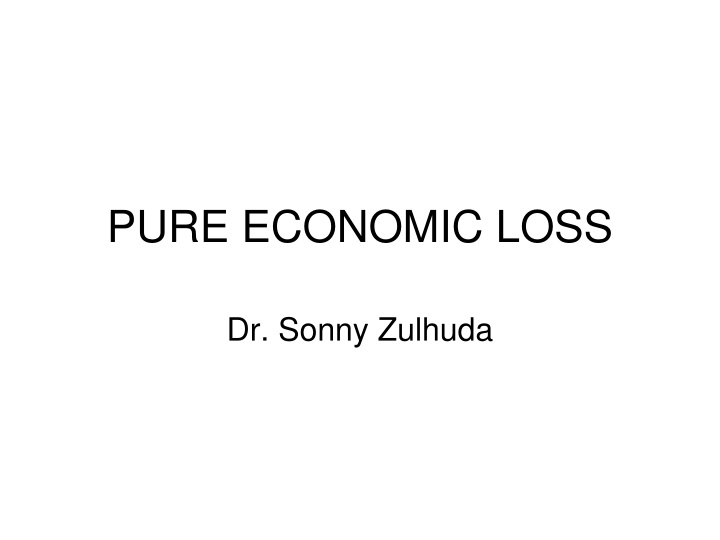 Pure Economic Loss: Definition, Recoverability, and Legal Cases