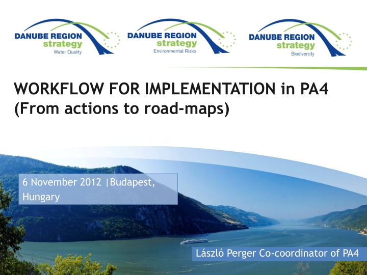 Implementation Workflow and Targets in the EU Strategy for the Danube Region