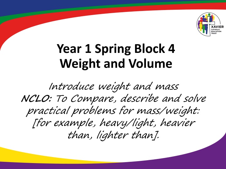 Exploring Weight and Mass in Year 1 Science Curriculum