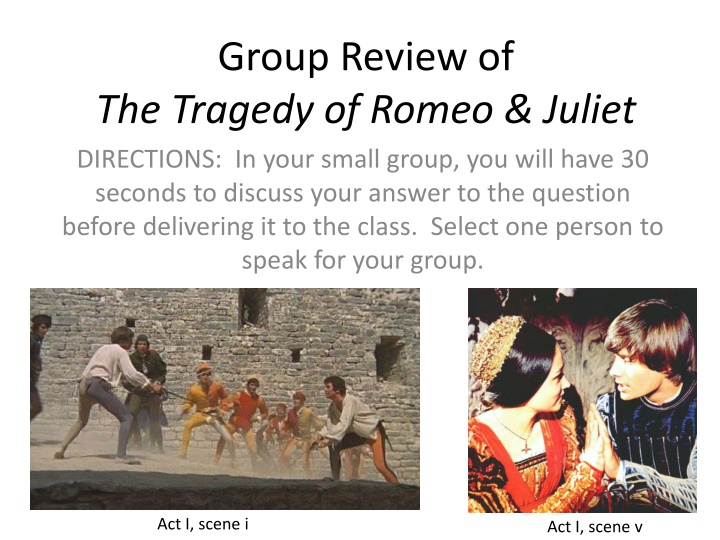 Key Themes and Characters in 'Romeo & Juliet' Act I