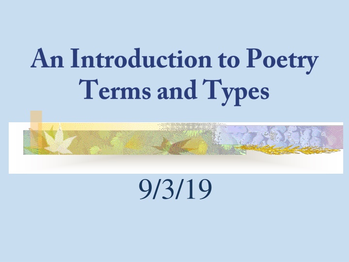 Beauty of Poetry: Forms, Types, and Emotions