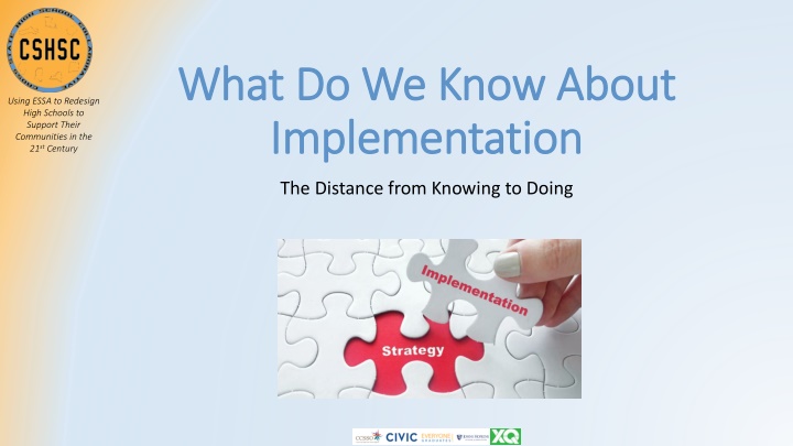 Insights on Implementing High School Redesign Using ESSA