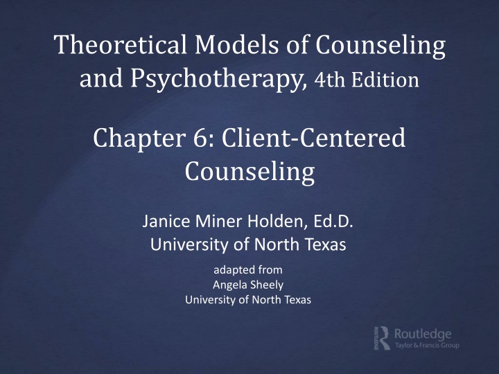 Carl Rogers' Client-Centered Counseling Approach
