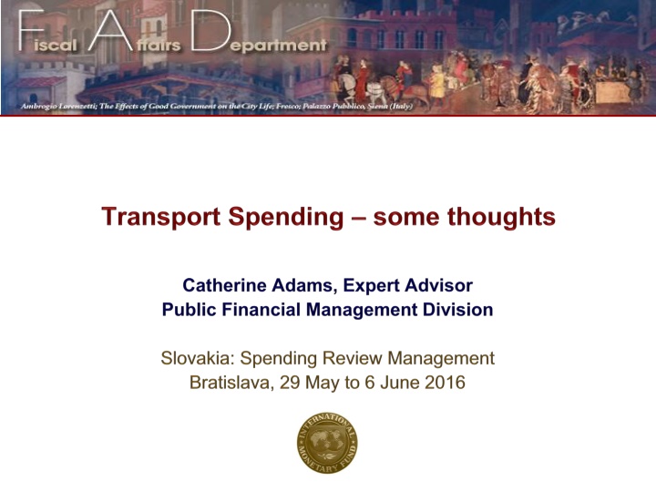 Transport Investment Strategy for Improved Efficiency