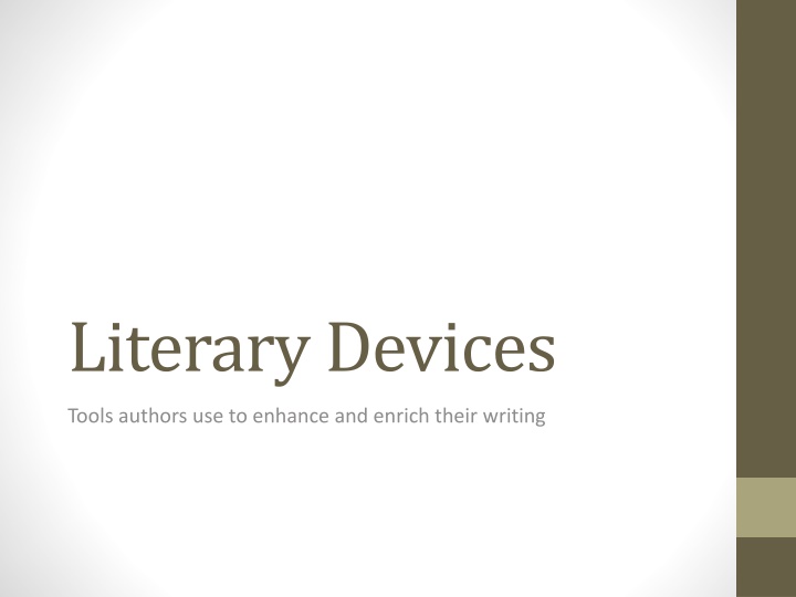 Key Literary Devices in Writing