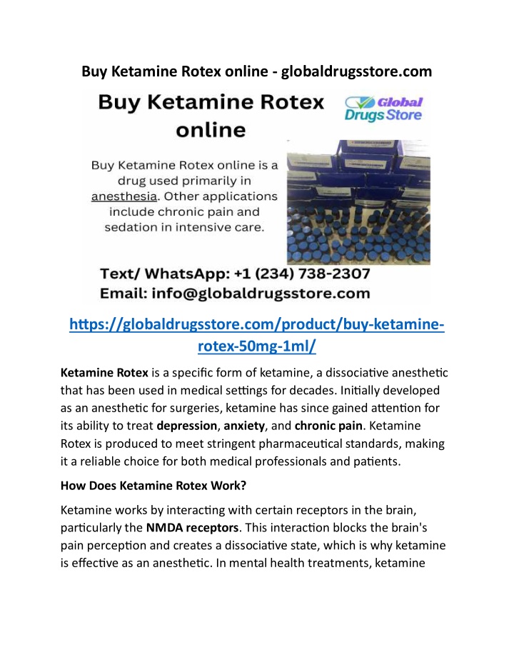 buy ketamine rotex online globaldrugsstore com n.w