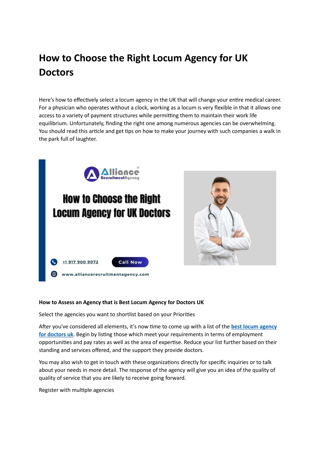 how to choose the right locum agency l.w