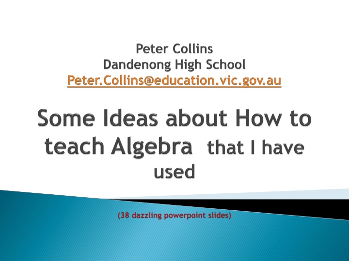 Enhancing Algebra Teaching Strategies for Educators