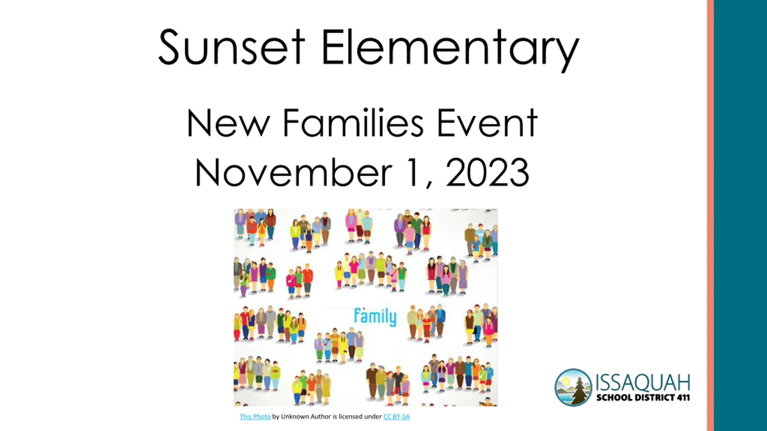 Sunset Elementary New Families Introduction Event