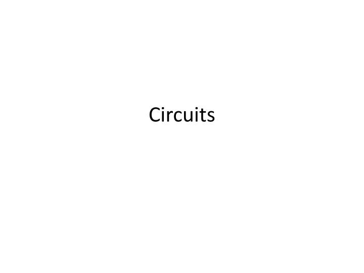 Circuits: Exploring Requirements, Function, and Analogies