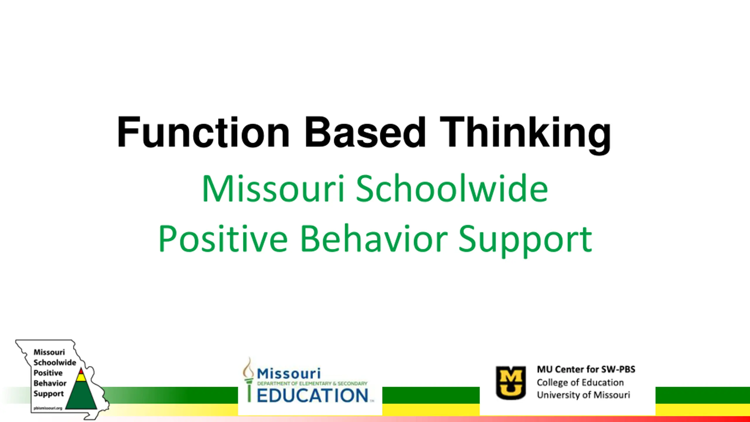 Function Based Thinking