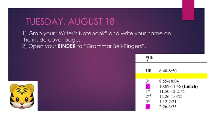 Clauses and Phrases in Grammar Practice