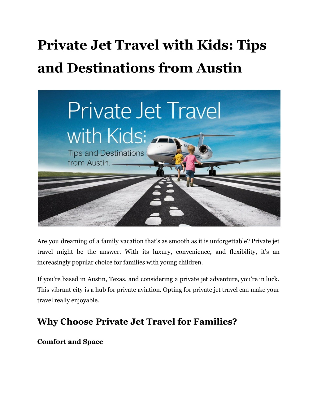 private jet travel with kids tips l.w