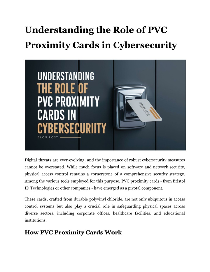understanding the role of pvc n.w