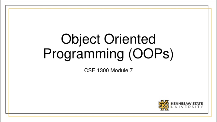 Object-Oriented Programming (OOP) in Python