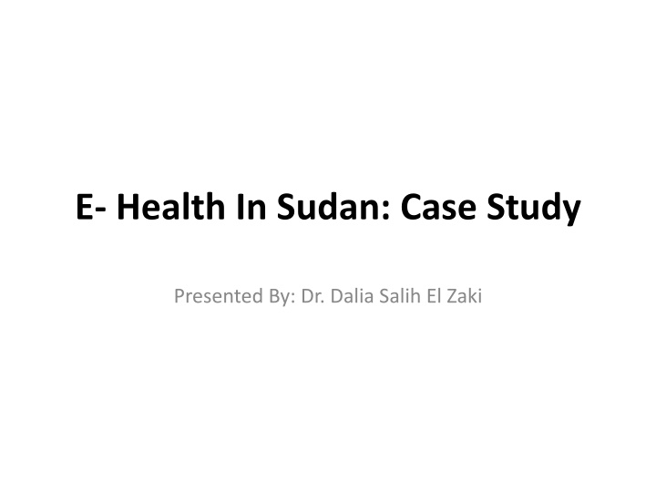 Transforming Healthcare in Sudan Through E-Health Innovations