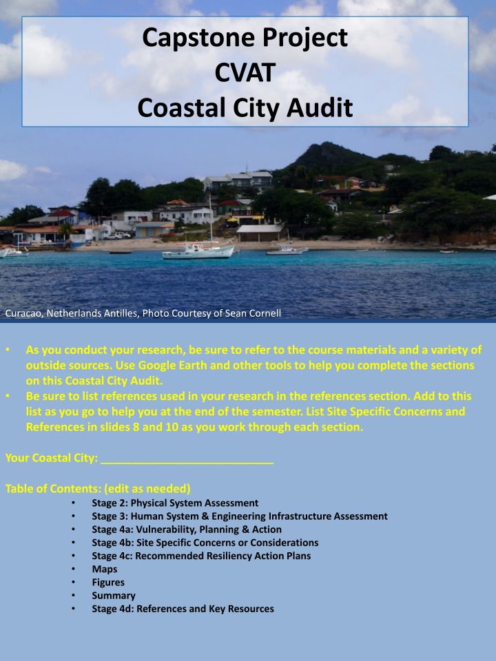 Coastal Vulnerability Assessment of Curacao, Netherlands Antilles