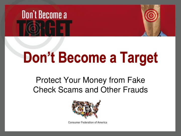 Protect Your Money from Fake Check Scams: Consumer Alert