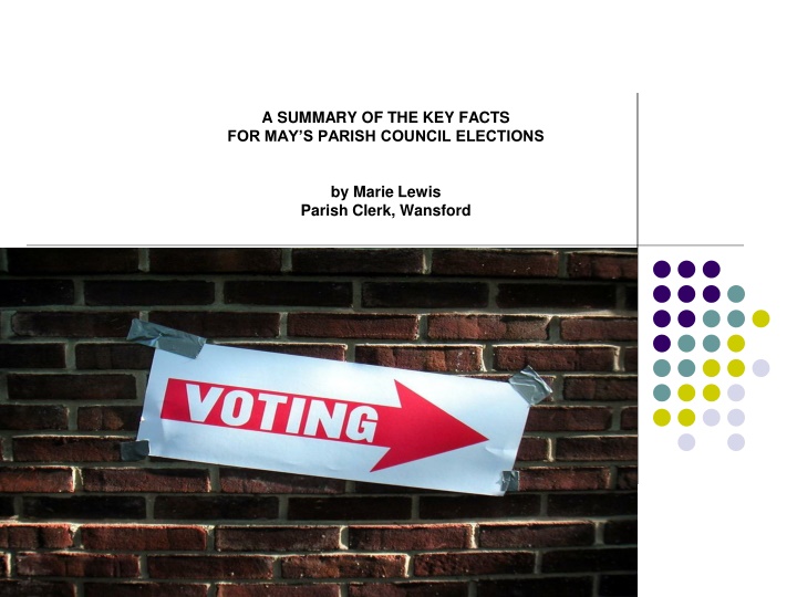 Key Facts for May's Parish Council Elections