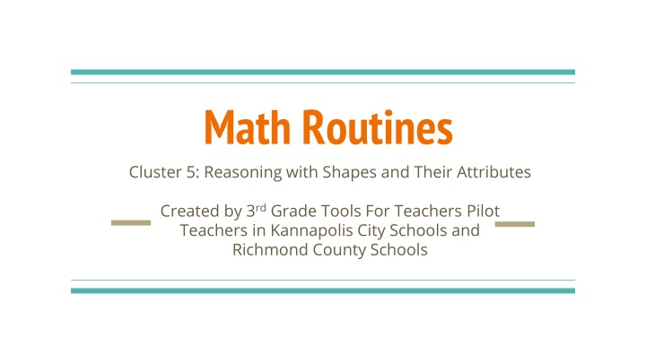 Shapes and Attributes in 3rd Grade Mathematics