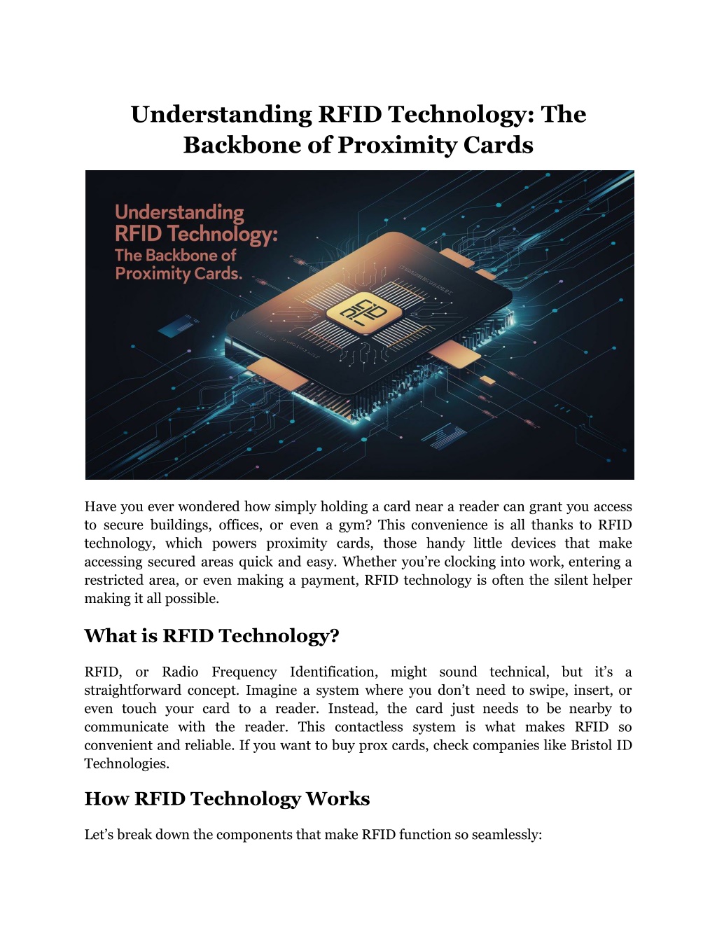 understanding rfid technology the backbone l.w