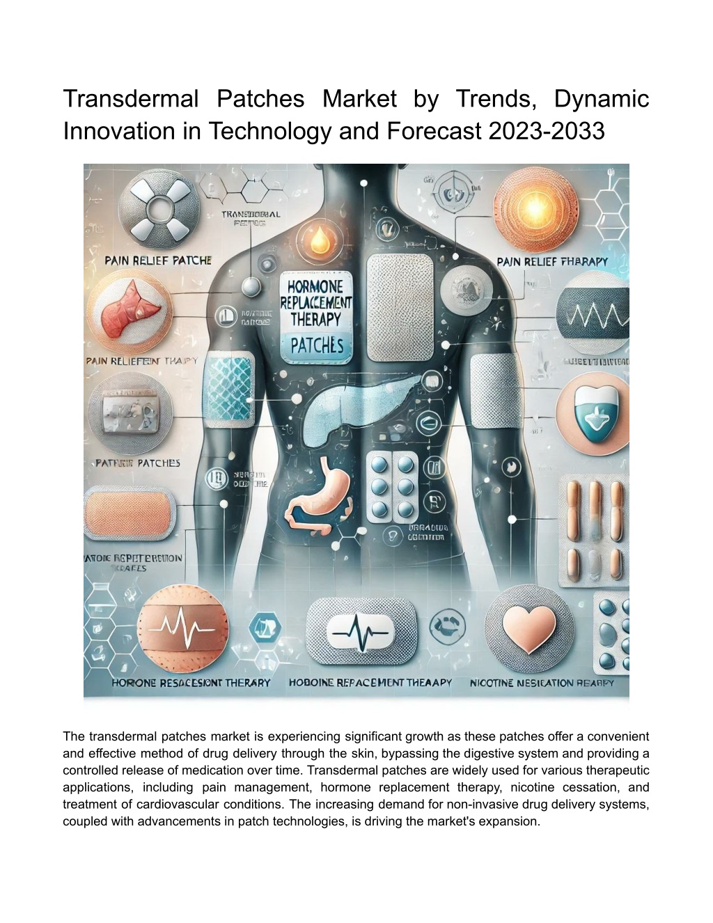 transdermal patches market by trends dynamic l.w