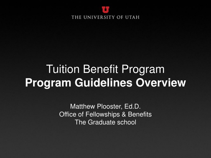 Tuition Benefit Program Guidelines Overview
