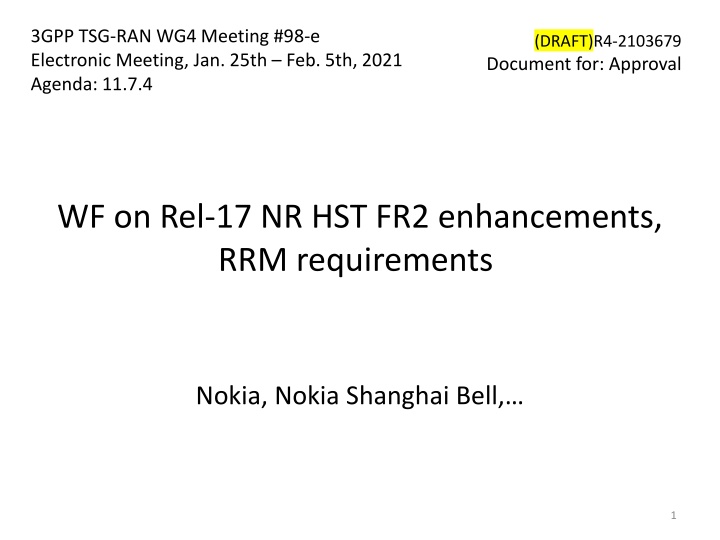 3GPP TSG-RAN-WG4 Meeting #98-e Electronic Meeting Summary