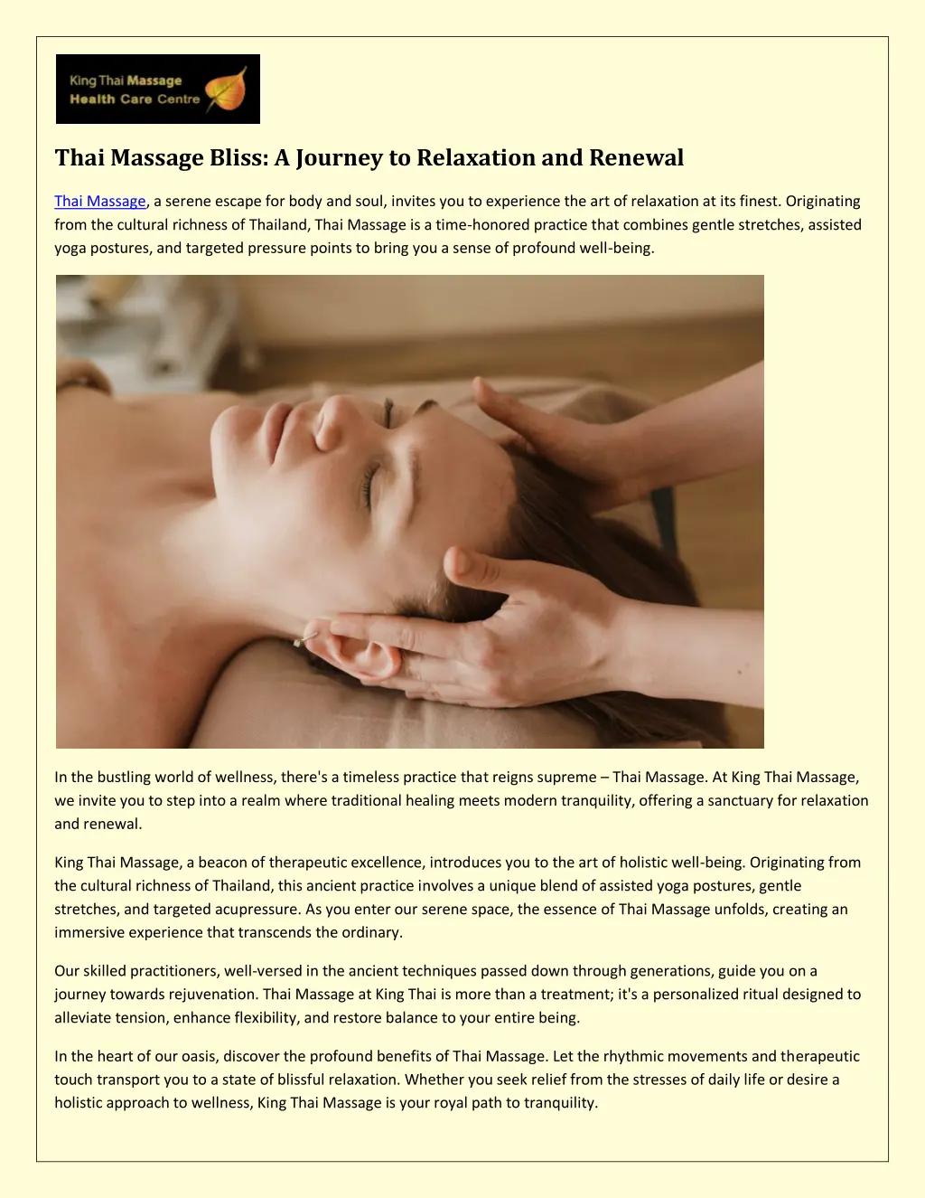 thai massage bliss a journey to relaxation n.