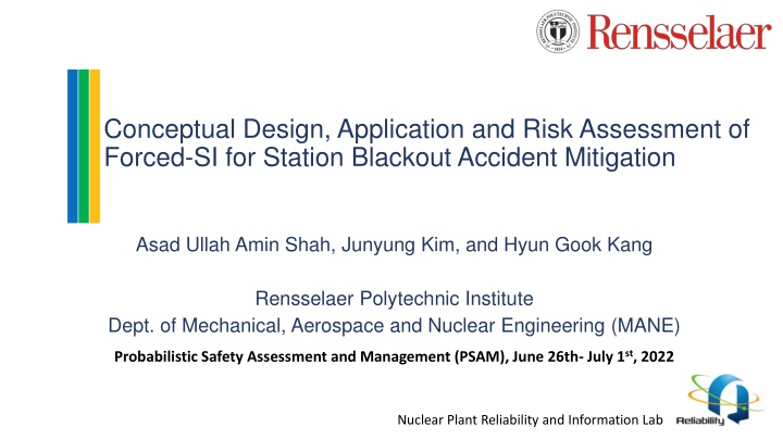 Conceptual Design and Risk Assessment of Forced Safety Injection for Station Blackout Accident Mitigation